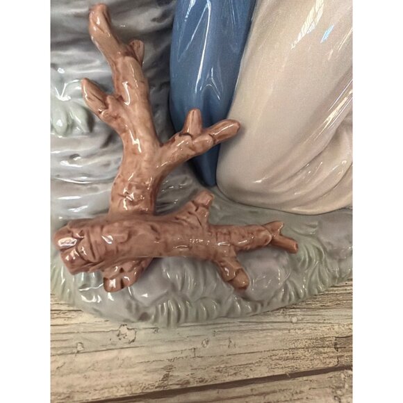 Black Jesus Praying in Garden of Gethsemane Heavy Ceramic Religious Decor 12" - Picture 6 of 10